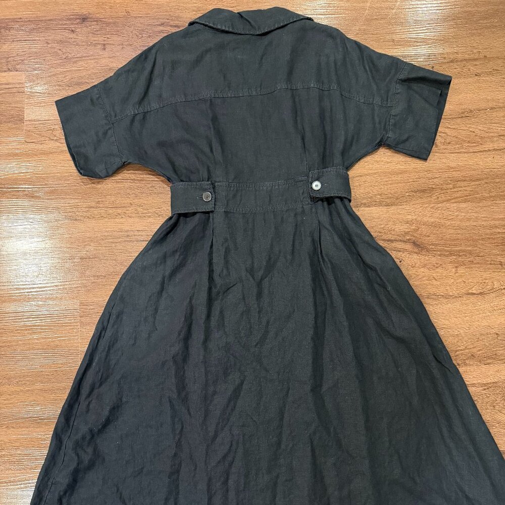 Banana Republic Black Linen Dress